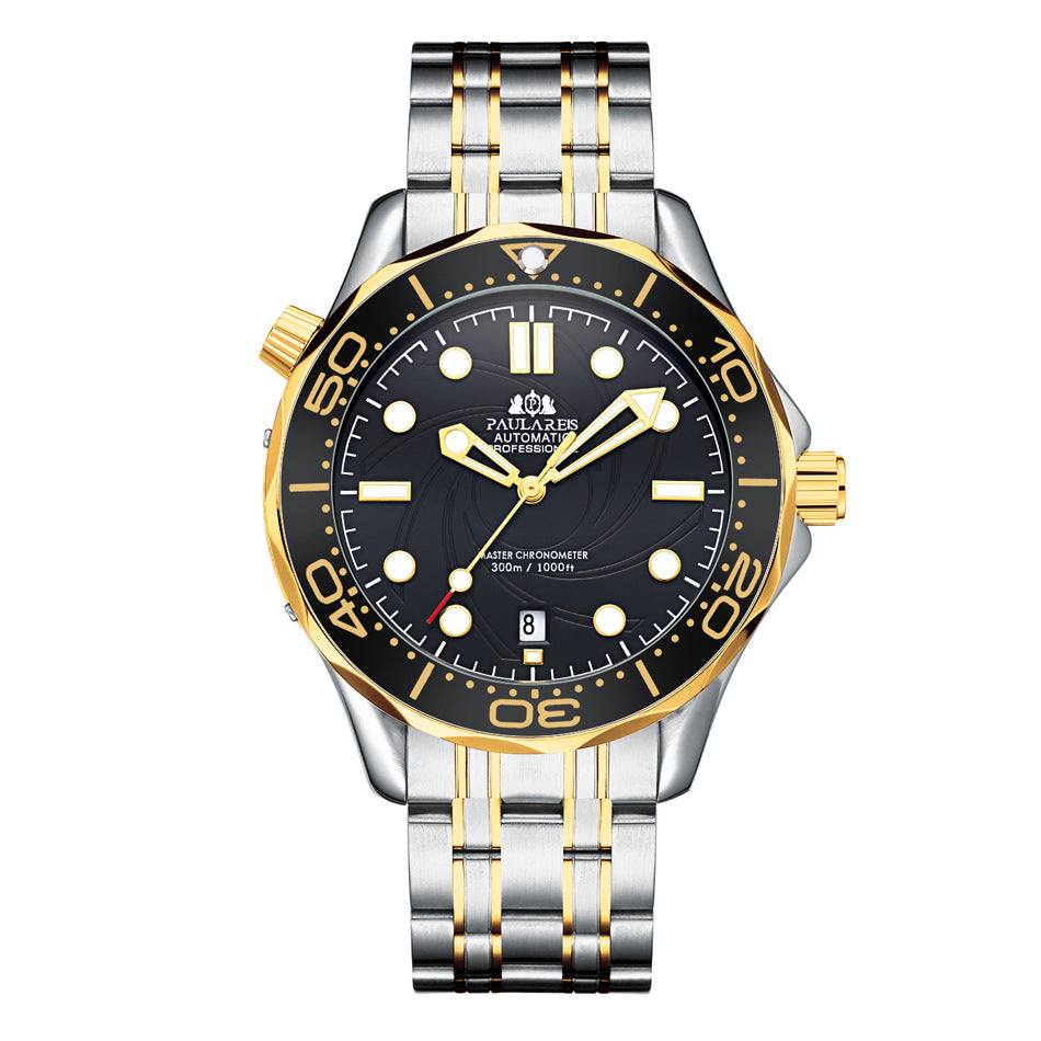 Mechanical Luminous Steel Strap Watch