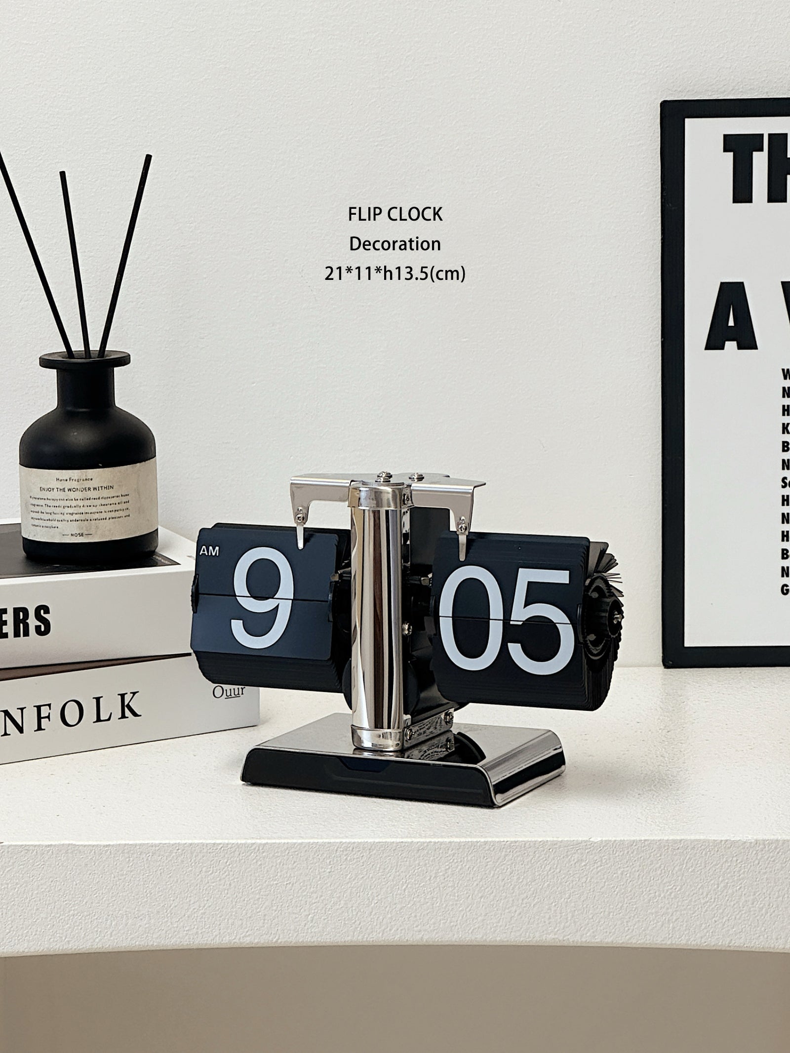 Mechanical Page-Turning Clock