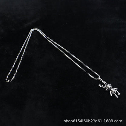 Mechanical rabbit necklace