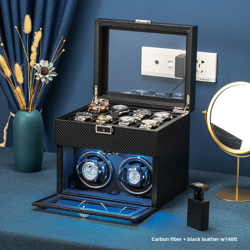 Mechanical Watch Winder with Storage Display Case