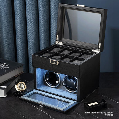 Mechanical Watch Winder with Storage Display Case
