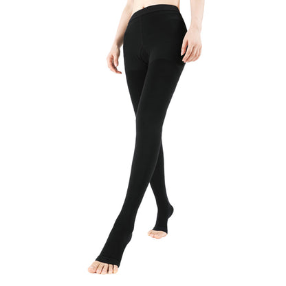 Medical-grade three-layer continuous elastic stockings