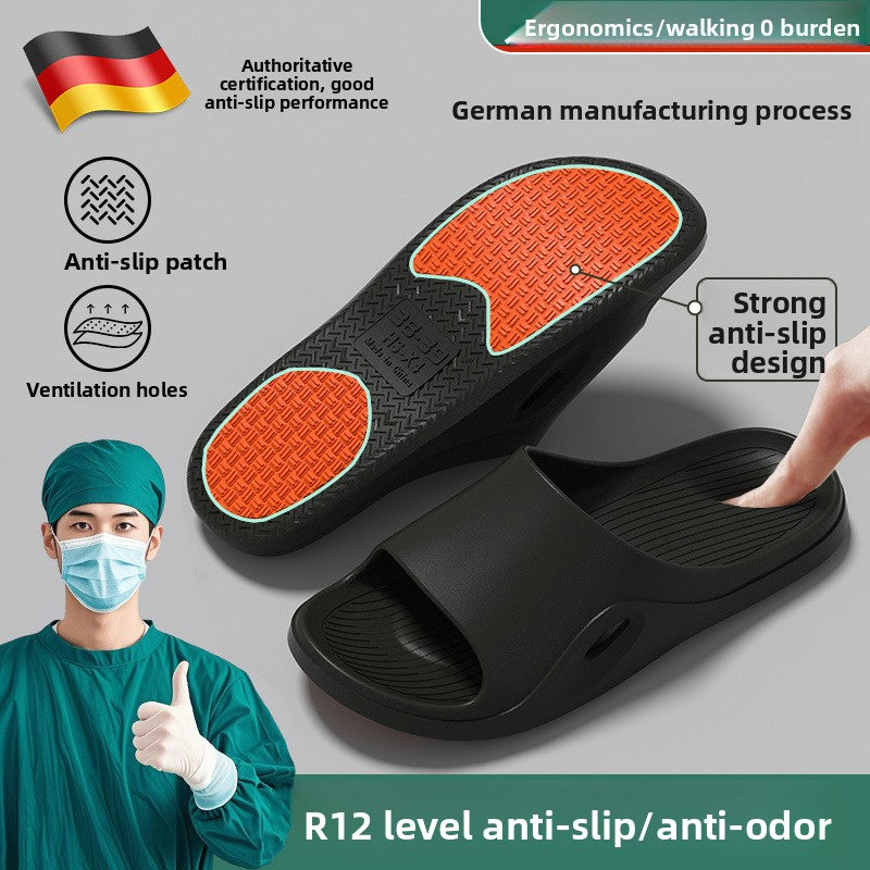 Medical Large Size Anti-Slip Slippers for Men