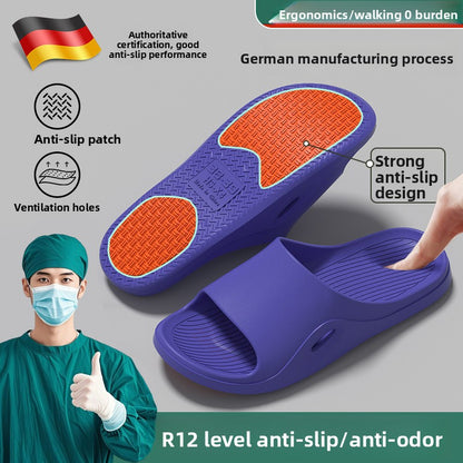 Medical Large Size Anti-Slip Slippers for Men
