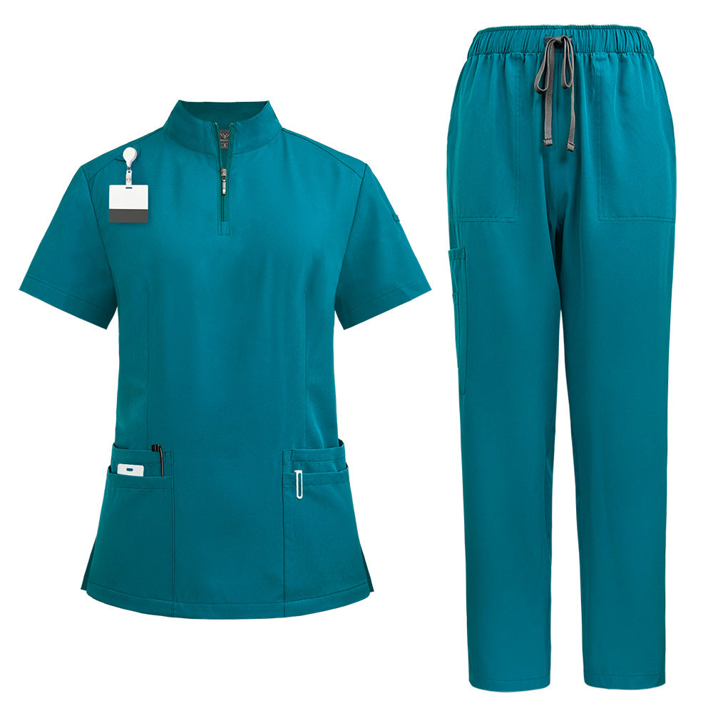 Medical Surgical Uniform with Zipper