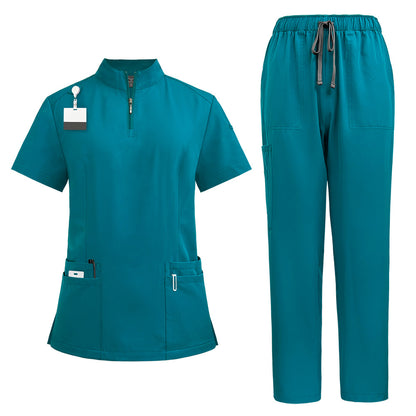 Medical Surgical Uniform with Zipper