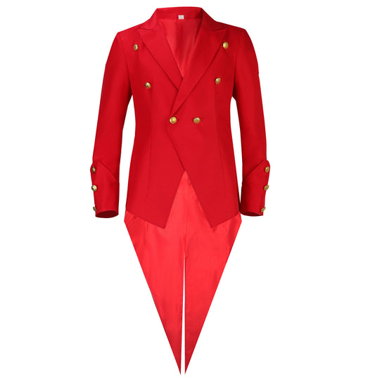 Medieval Costume Colorful Court Tuxedo Punk Stage Performance Suit
