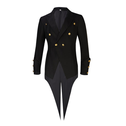 Medieval Costume Colorful Court Tuxedo Punk Stage Performance Suit