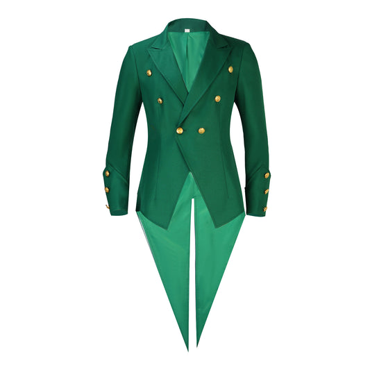 Medieval Costume Colorful Court Tuxedo Punk Stage Performance Suit