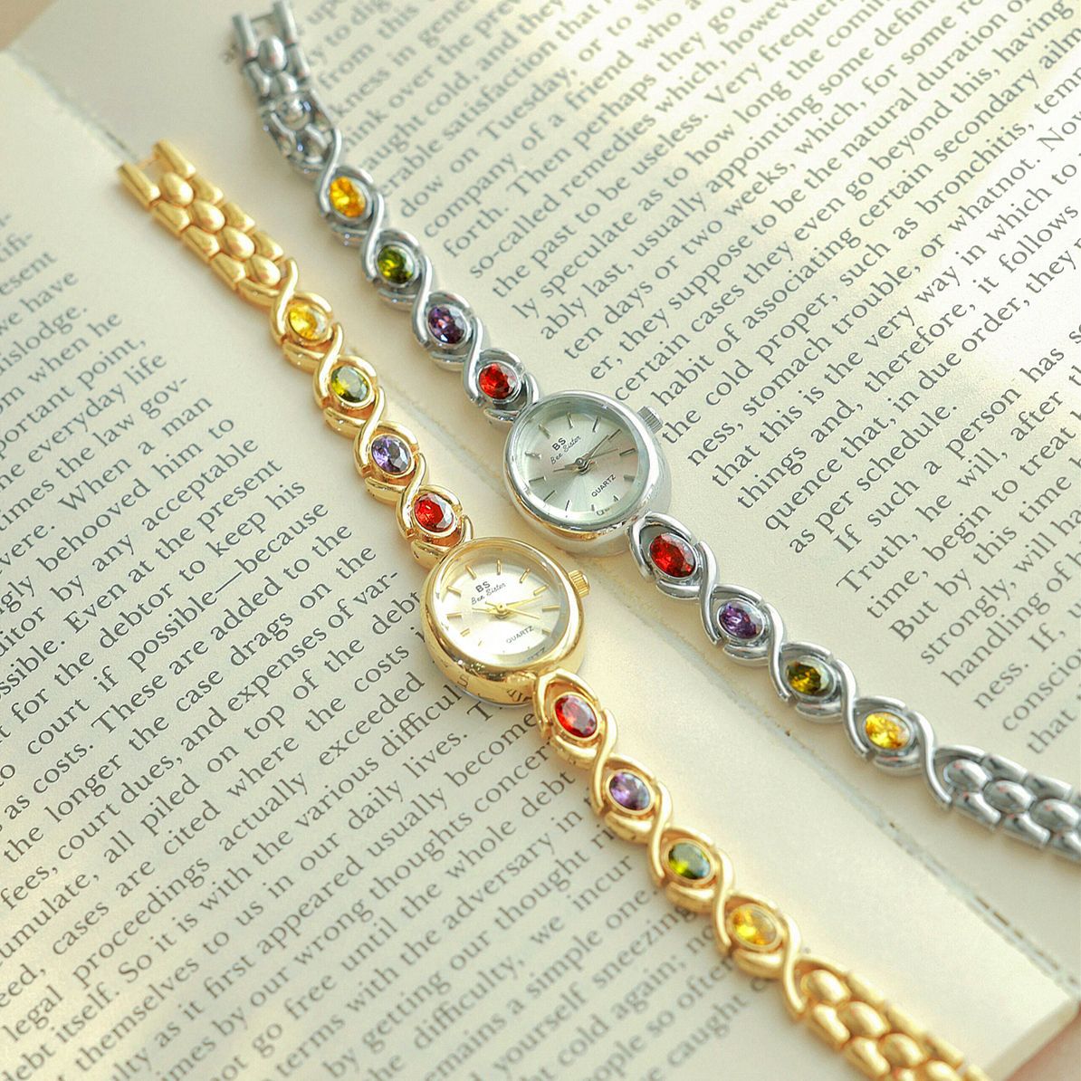 Medieval elliptical rainbow watch