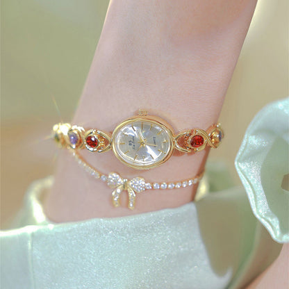 Medieval elliptical rainbow watch
