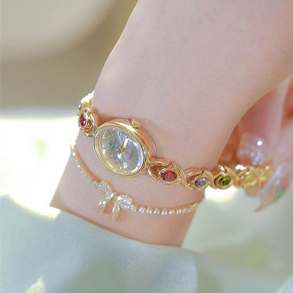 Medieval elliptical rainbow watch