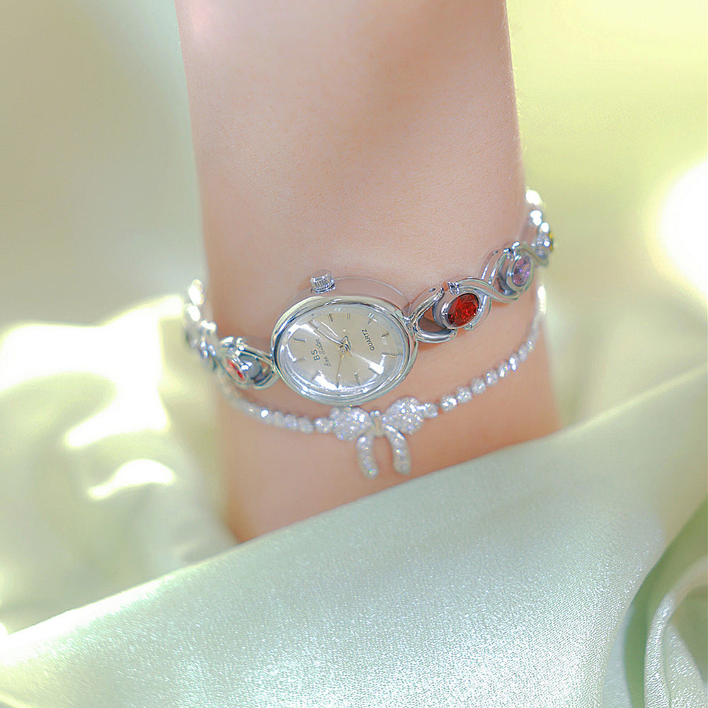 Medieval elliptical rainbow watch