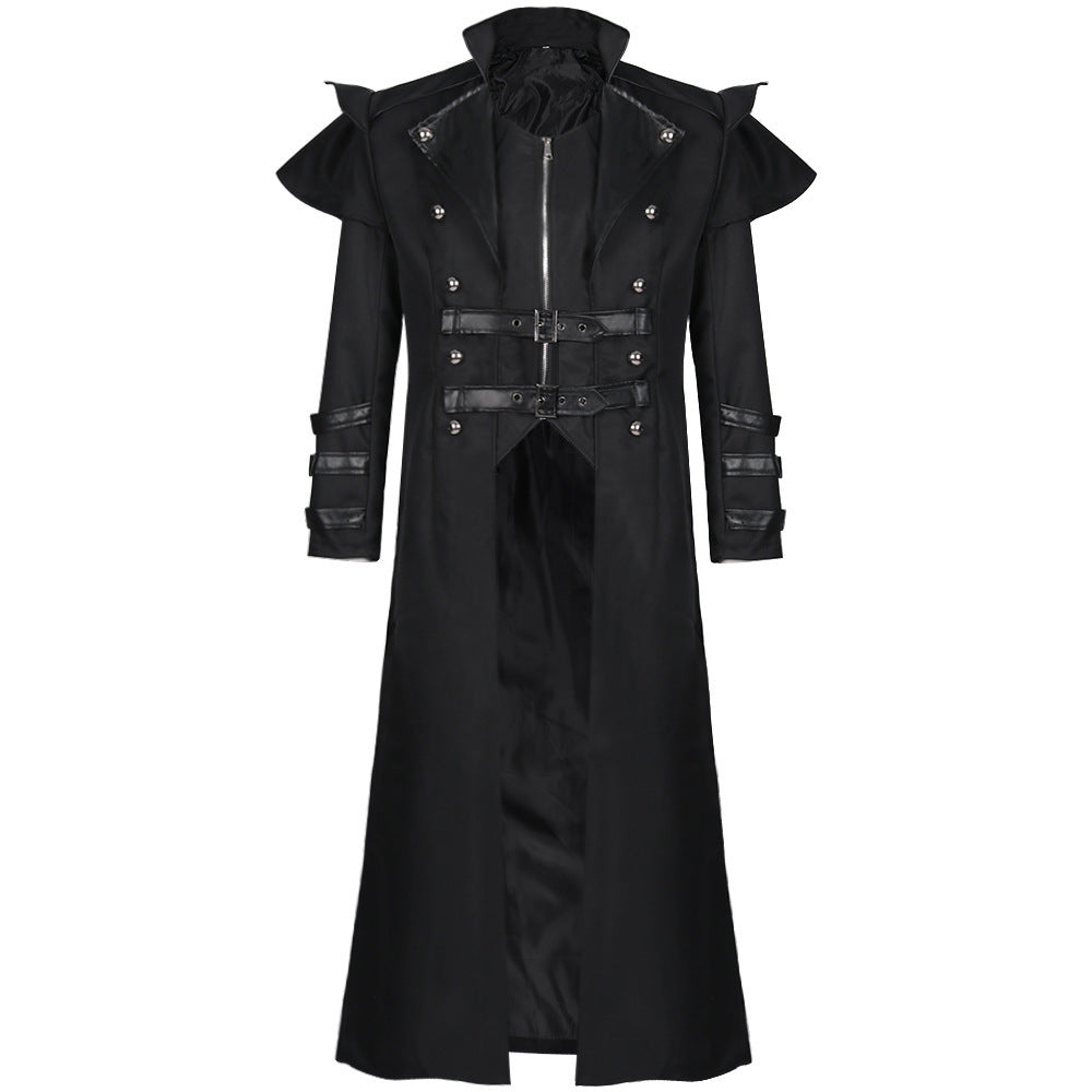 Medieval Gothic Long Trench Coat