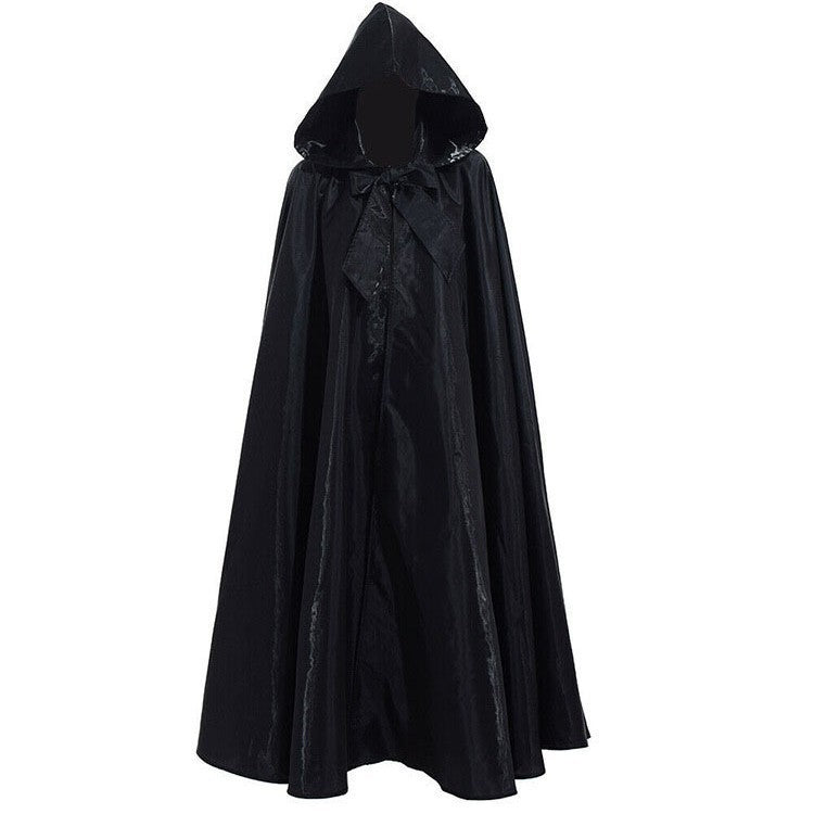 Medieval Hooded Cloak Long Sleeved Wizard Robe