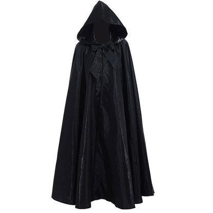 Medieval Hooded Cloak Long Sleeved Wizard Robe