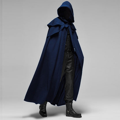 Medieval Hooded Cloak Long Sleeved Wizard Robe