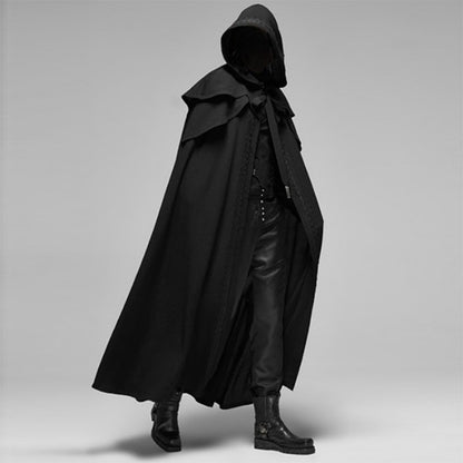 Medieval Hooded Cloak Long Sleeved Wizard Robe