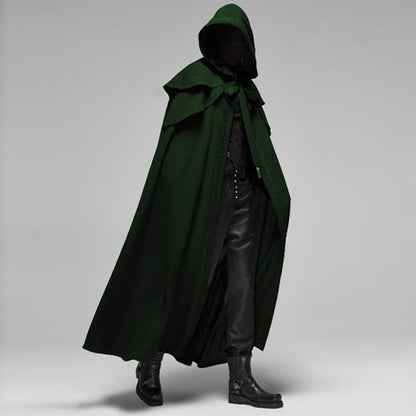 Medieval Hooded Cloak Long Sleeved Wizard Robe