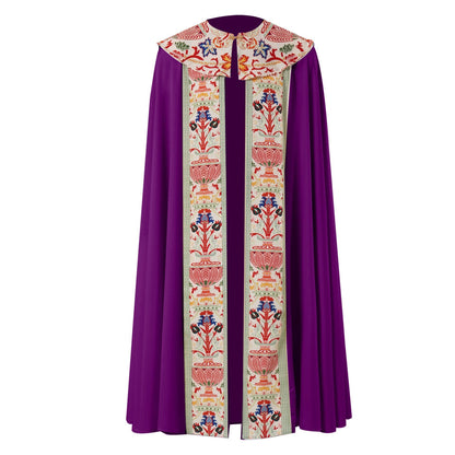 Medieval Hooded Cloak Long Sleeved Wizard Robe