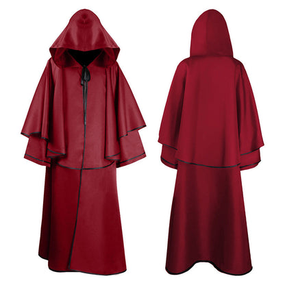 Medieval Hooded Wizard Cloak