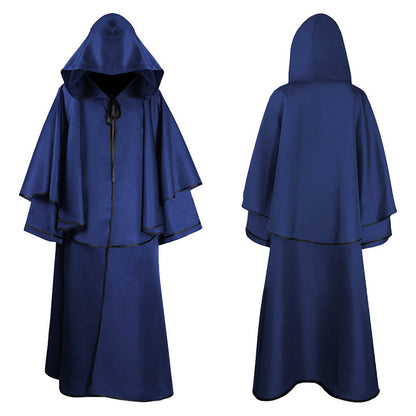 Medieval Hooded Wizard Cloak