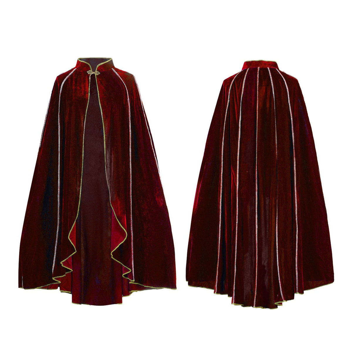 Medieval Hooded Wizard Cloak