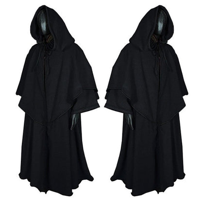 Medieval Hooded Wizard Cloak