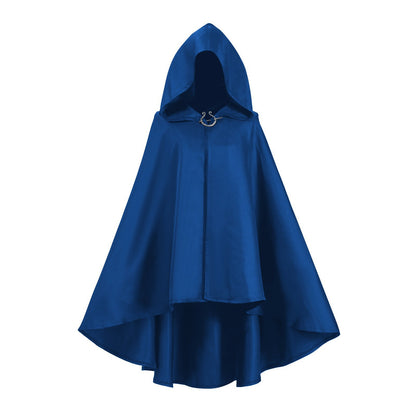 Medieval Hooded Wizard Cloak