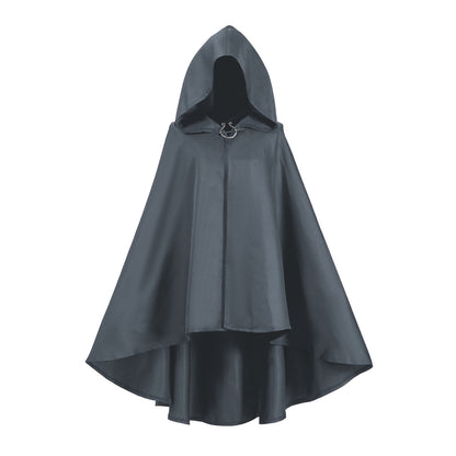 Medieval Hooded Wizard Cloak