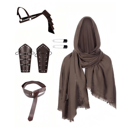 Medieval Knight Renaissance Hooded Cloak