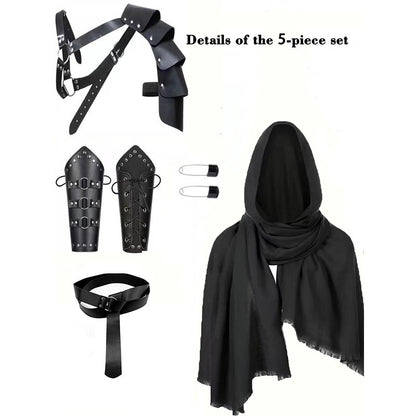 Medieval Knight Renaissance Hooded Cloak