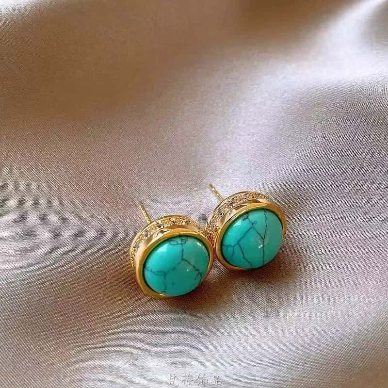 Medieval Pearl Heart Flower Earrings for Women