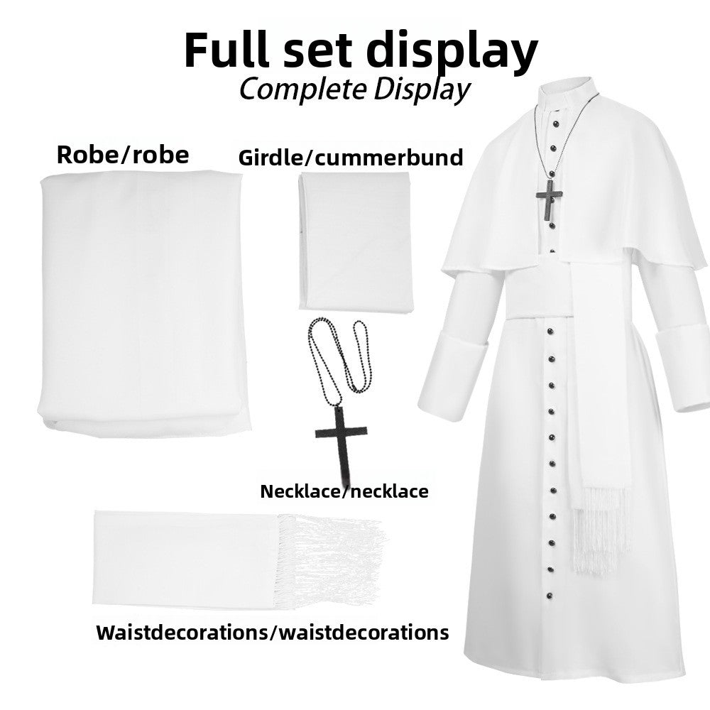 Medieval Priest Cosplay Robe Costume