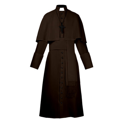 Medieval Priest Cosplay Robe Costume