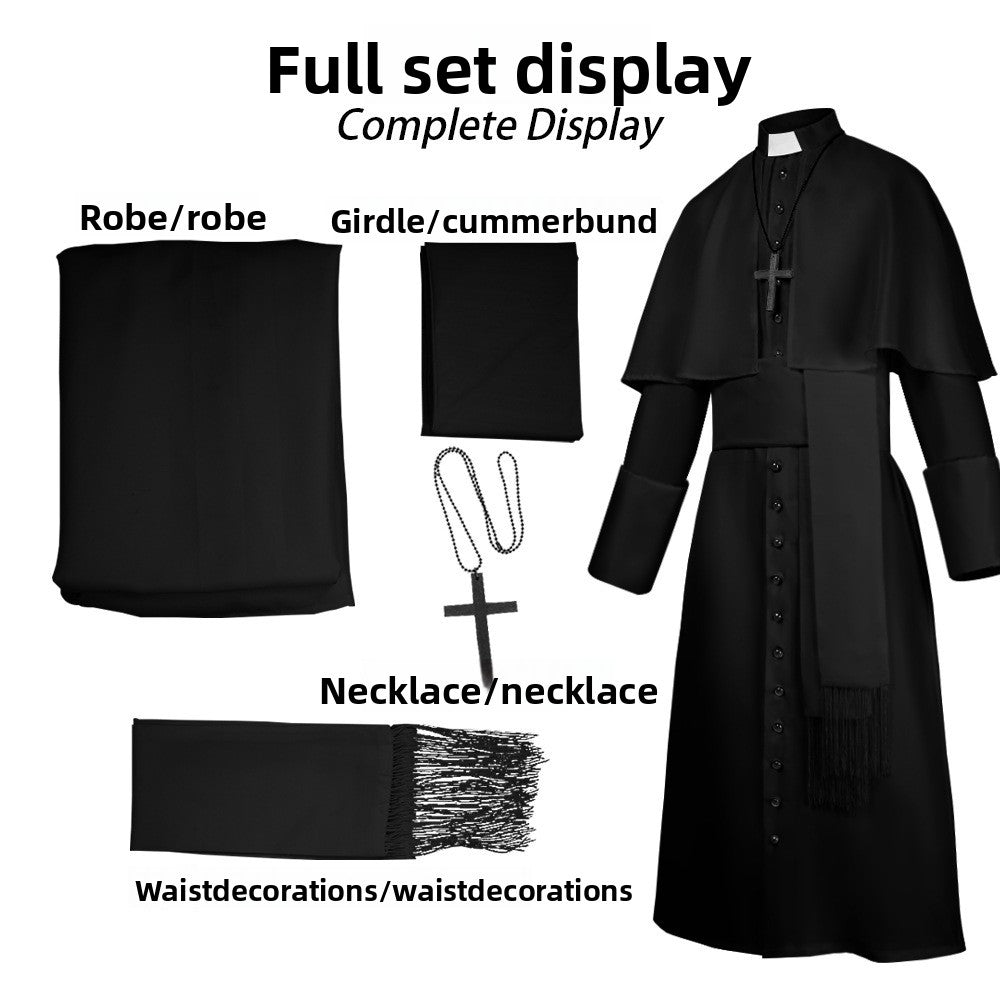 Medieval Priest Cosplay Robe Costume