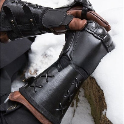 Medieval PU Leather Wristband Protective Cosplay Gear