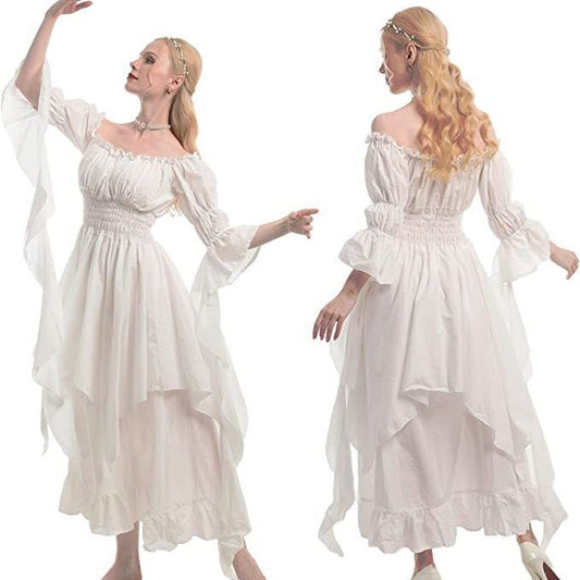 Medieval Renaissance Corseted Long Dress for Cosplay