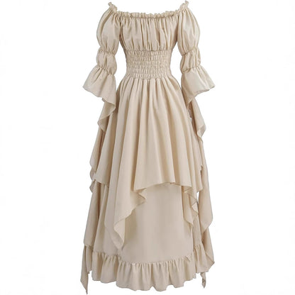 Medieval Renaissance Corseted Long Dress for Cosplay