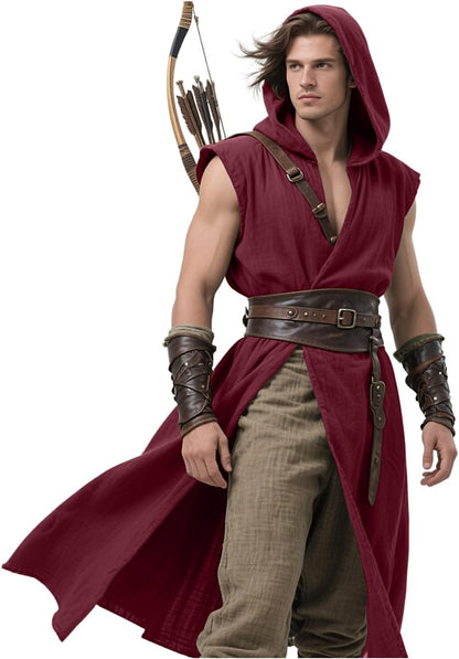 Medieval Sleeveless Tunic Renaissance Cape
