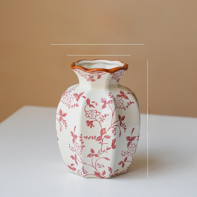 Medieval Style Blue and White Porcelain Vase