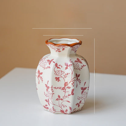 Medieval Style Blue and White Porcelain Vase