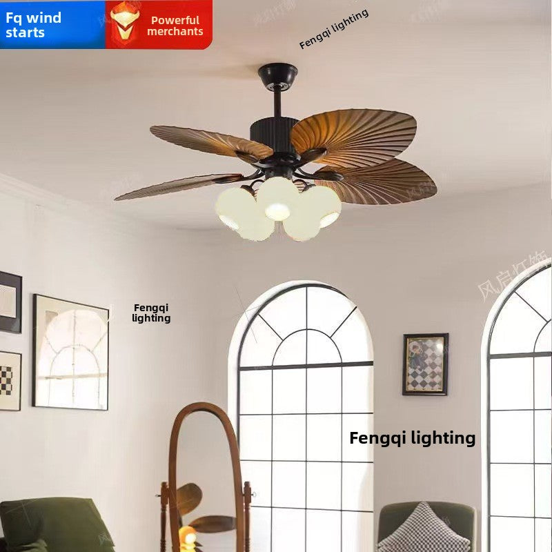 Medieval Style Ceiling Fan Light with Remote Control