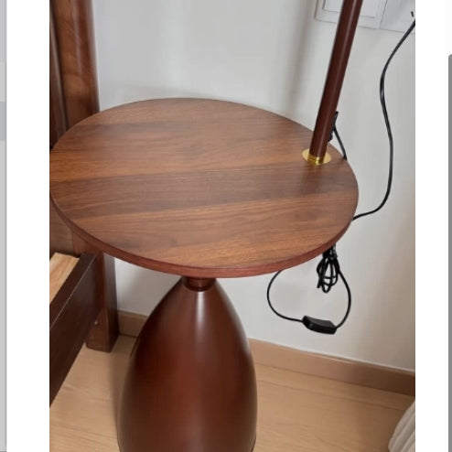 Medieval Style Floor Lamp with Table
