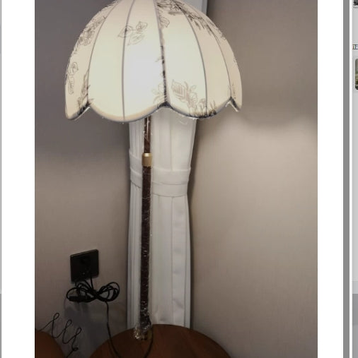 Medieval Style Floor Lamp with Table