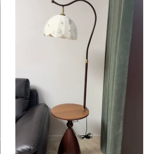 Medieval Style Floor Lamp with Table