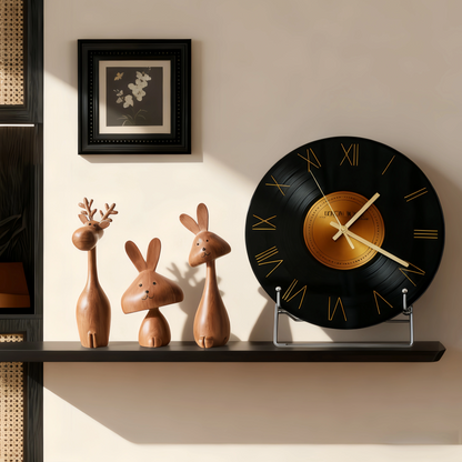 Medieval Style Rabbit Family Figurine