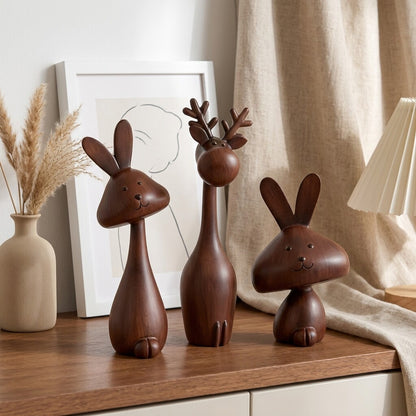 Medieval Style Rabbit Resin Desktop Ornament