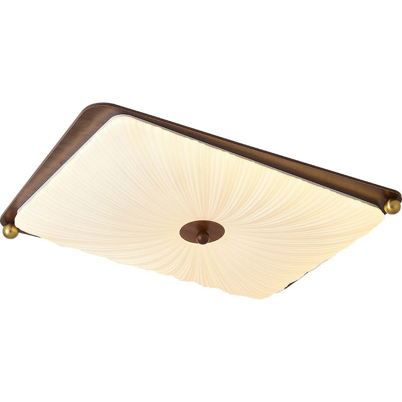Medieval Style Solid Wood Ceiling Lamp