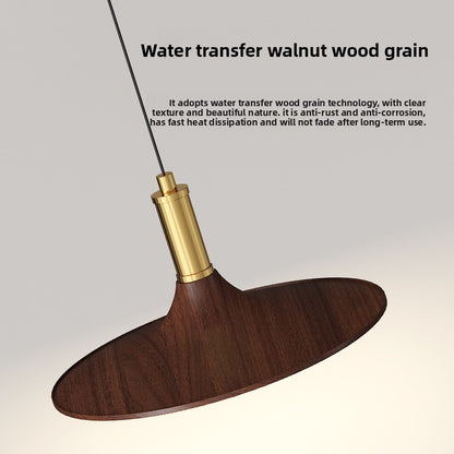 Medieval Style Walnut Wood Chandelier